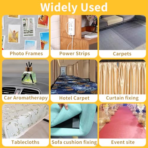 KAIYUER Strong Adhesive Double Sided Tape Heavy Duty, 2" x 66 FT | Super Sticky Mesh Mounting Tape, Removable & Residue-Free Adhesive for Rug Fixed, Mats, Woodworking, and Wall Hanging - size: 2"x66FT