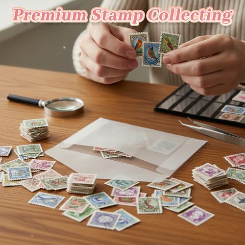 Xindojuz 50 PCS Vellum Envelopes, 5 × 7 Inch Translucent Glassine Envelope - size: 5×7