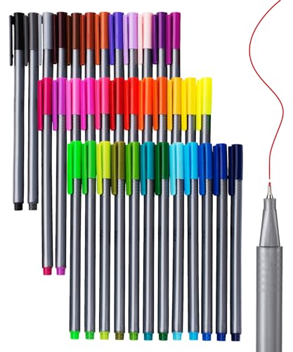 Mr. Pen- Pens, Fineliner Pens, 36 Pack, 0.4 mm, Pens Fine Point - color: Assorted Colors, size: 36 Pack