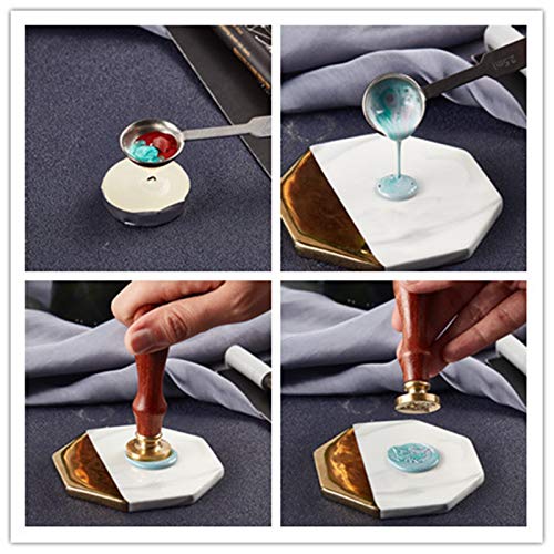 CRASPIRE Wedding Wax Seal Stamp Be Our Guest Vintage Sealing Wax Stamps Words 30mm Removable Brass Head Sealing Stamp with Wooden Handle for Wedding Invitations Graduation Envelope Wrap - style: Be Our Guest