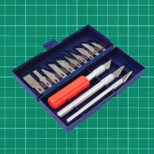 16pc Precision Hobby Arts and Crafts Knife Set with Big Handle