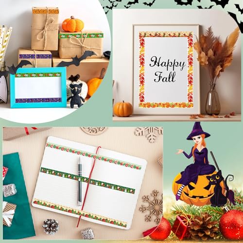 TaoBary 33 Rolls Washi Tape Set, 15mm Holiday Seasonal,Festive Style - style: Festive Style
