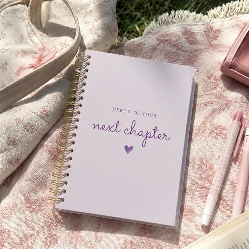 VONTP Purple New Chapter Spiral Notebook Journal, 5.5x8.4 Inch - color: 001-D-Purple