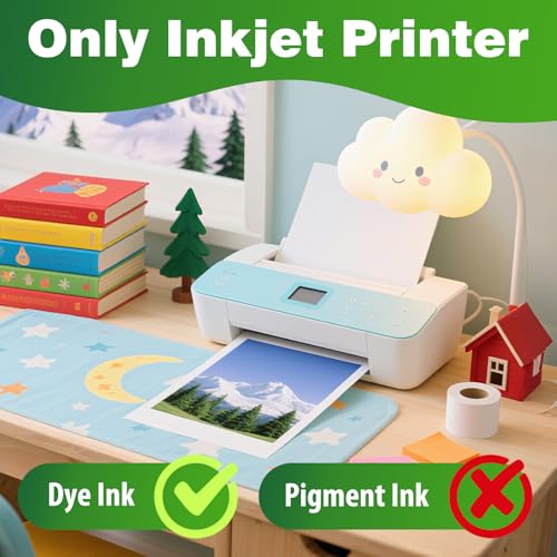 Uinkit 48lb Glossy Inkjet Photo Paper, 8.5x11, 40 Sheets, 180gsm - size: Glossy 8.5"X11"-40 sheets