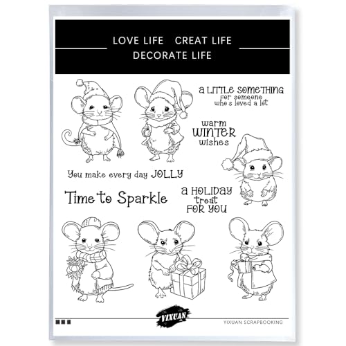 Clear Stamps and Metal Cutting Dies Set for Card Making Scrapbooking, DIY Craft Stamps and Dies Kit for Journaling, Albums, Greeting Cards, Holiday Cards, Birthday, Christmas (YX1494-S+D-1) - color: YX1494-S+D-1