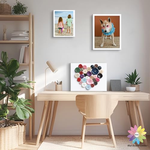 Mat Board Center, Pack of 10-11x14 Foam Boards 1/8" Thick Backing Boards - color: White, size: 11x14