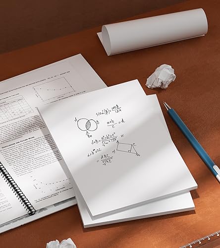 Note Pads 4x6 - Memo Pads - 12 Pack Server Note Pads - 50 Sheets Each Pads | Small Blank Notepad Scratch Paper Pads 4x6'' for Writing Notes/Grocery List, Office & School Supplies 4x6 Pocket Notepads - color: White- 12 Pack, size: 4x6