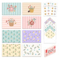 Decorably 32 Pack 4x6in Blank Floral Cards with Envelopes for All Occasions