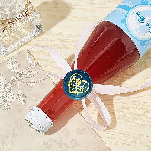 CRASPIRE Heart Wax Seal Stamp 25mm Removable Brass Head Vintage Love Heart Bird Sealing Wax Stamp with Wooden Handle for Wedding Valentine's Day Christmas Envelopes Invitations Gift Cards Decoration - style: Heart-0053