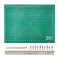 WA Portman Sewing Cutting Mat, Precision Knife, Blades, & Ruler Set - size: 18x24