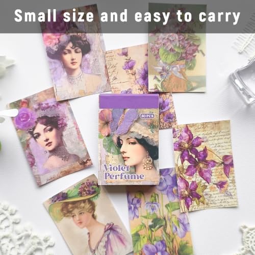 Vintage Washi Sticker Book, 300 PCS Scrapbooking and Journaling Stickers - color: Vintage Color Washi Stickers Book