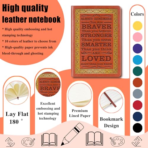 JOHSBYD Journal for Women - A5 Lined Hardcover Notebook and Diary (Brown) - color: Brown