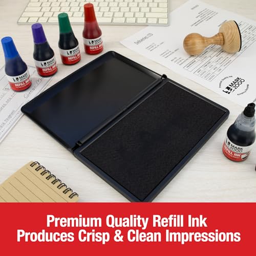 Mark 2000 Premium Stamp Pad Dry - 2" by 4" - Quality Felt Pad - No Ink - color: Dry - No Ink, size: (2" x 4") Stamp Pad