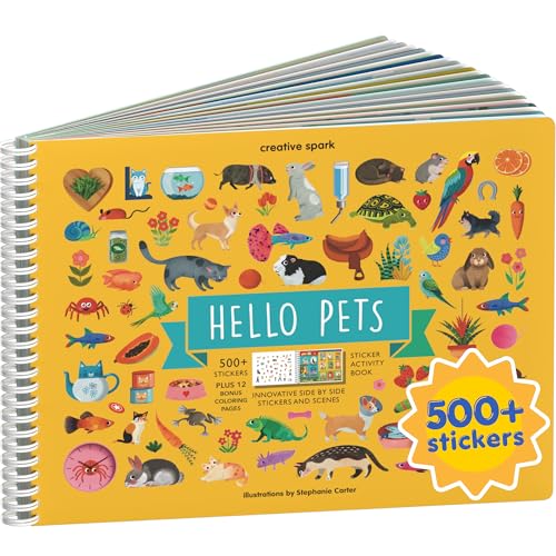 Cupkin Pet Animals Coloring & Sticker Activity Book | 500+ Stickers - color: Pets