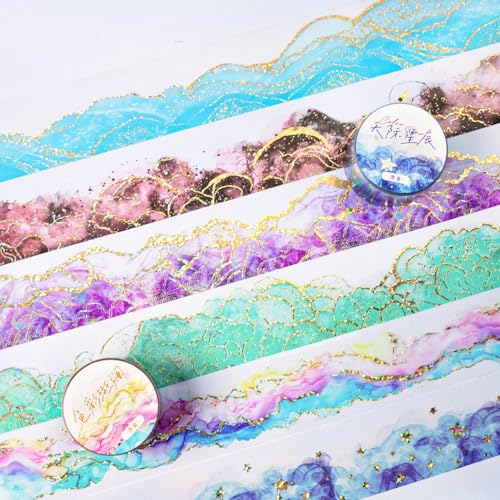 PET Tape Stickers for Scrapbook Supplies, Journal Stickers for Scrapbooking - color: Paradise