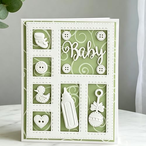 Metal Cutting Die for Scrapbooking, Tools Card Making Supplies Durable Cut Stencils for DIY Scrapbook Photo Album Decorative Paper Card (Souvenirs 5.5 x 4.3 in) - color: Souvenirs 5.5 x 4.3 in