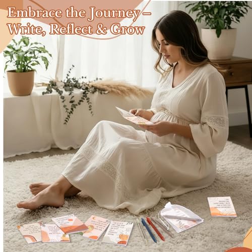 Mooliwe 48 Pcs Affirmation Notebooks Pens Bulk Gifts, Gratitude,New Mom | Small Bags Included, Motivational Notepads for Women, Daily Affirmations Journal, Stress Relief Self-care, Employee Rewards - style: New Mom