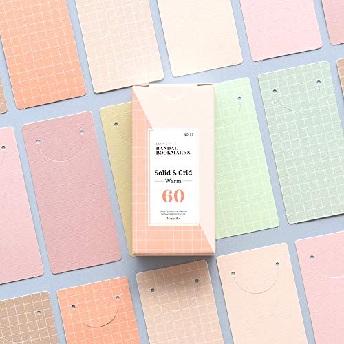 Monolike Bandal Bookmarks Solid & Grid Warm + Cool, 120 Pieces - color: Solid & Grid Warm + Cool