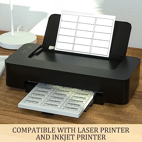 FungLam 1" x 2-5/8" Shipping Address Labels 900 Label Stickers Paper for Laser/Inkjet Printer 30 per Page Printable Mailing Labels (30 Sheets, 900 Labels) - size: 30 sheets / 900 labels