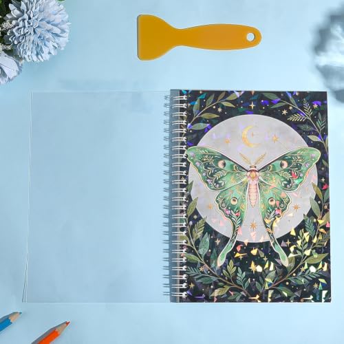 Insect Reusable Sticker Book Collecting 5.8 x 8.3 Inch A5 Size 40 Sheets Sticker Organizer Album Insects Pattern Paper Labels Keeper Storage Holder Notebook with 1Pc Scraper and Tweezer - color: Insects