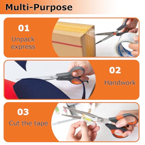 4 Pack Multi Size Scissors Set All Purpose