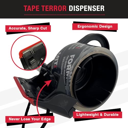 Packing Tape Dispenser - 1-Count, Refillable | Heavy Duty Shipping Tape Dispenser for Boxes, Fits Standard Bulk Tapes Up to 2" Wide, Ideal for Moving & Shipping - style: Tape Dispenser