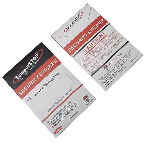 100pcs 25x60mm Red Total Transfer Tamper Evident Security Void Sticker