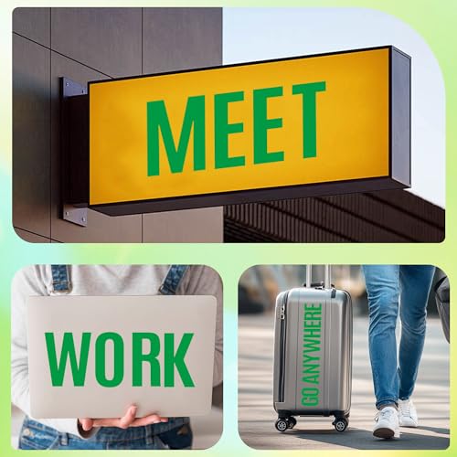 176 PCS Large Letter Stickers, 16 Sheets Alphabet Stickers (Green, 4 Inch) - color: Green, size: 4 Inch
