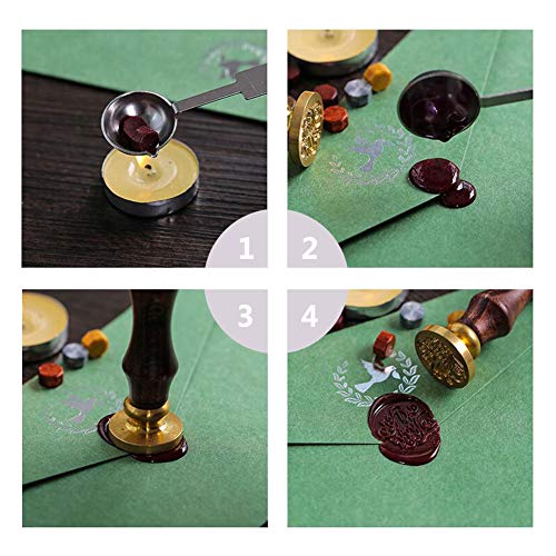 CRASPIRE Wax Seal Stamp Dinosaur Stegosaurus Animal Wax Sealing Stamps Retro 25mm Removable Brass Head Wooden Handle for Envelopes Invitations Wine Packages Greeting Cards Gift - color: Stegosaurus