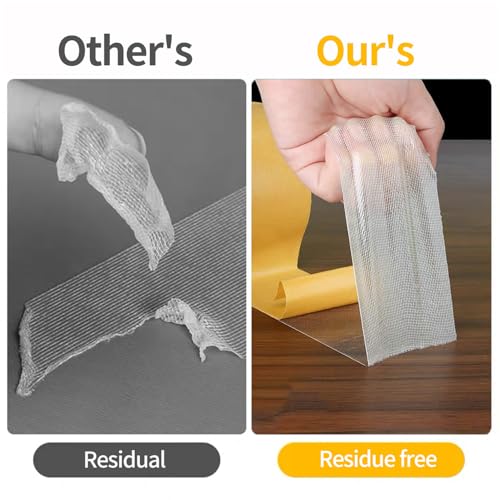 KAIYUER 3 Pack Double Sided Tape Heavy Duty,High Stickness Clear Tape for Making DIY Crafts, Paste Photo, Rug Fixed, Floor,Wall Decor,Office Decor,No Glue Residue,0.39in x 66FT, - size: 3Packx0.39"x66FT