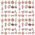 Youdiyla 40pcs Enamel Charms Alloy Metal Charms for Jewelry Making Necklace Bracelet Earring DIY Accessories - color: Pink