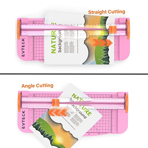 Evteck A4 Paper Cutter Slider Trimmer for Cardstock Photo Vinyl - color: Pink