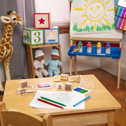 Melissa & Doug Fairy Tale Deluxe Wooden Stamp & Coloring Set - style: Fairy Tale