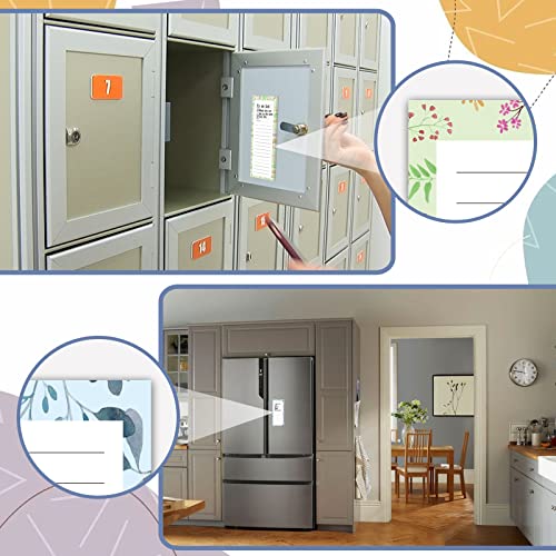 Joyberg Magnetic Notepads for Refrigerator - Flower Design, 50 Sheets Per Pad, 4 Pack Memo Pads for Grocery Lists and To-Dos - size: X86