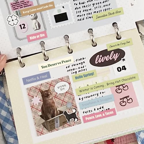 PRSTINCOL 2346PCS Quote Stickers,48 Sheets Scrapbook Supplies Kit Word Stickers for Journaling, Card Making, Vision Board Supplies for Adults Crafting - color: Quote_pad_blue