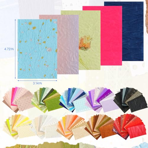 160 Sheets Textured Scrapbook Paper & Mesh Fabric Assorted Set - color: Basic