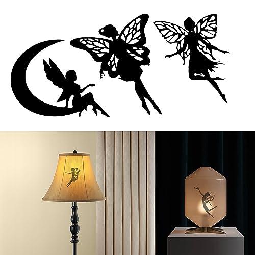 ECSiNG 40PCS Fairy Cutouts Silhouette Embellishments Jar Decals Decorative Paper for Lantern Jars Scrapbooks Windows Desks Mobile Phones Decoration