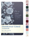 Eccolo Christian Journal Notebook Hardcover Lay Flat 192 Ivory Lined Pages - color: Dark/Light Blue, size: 6X8