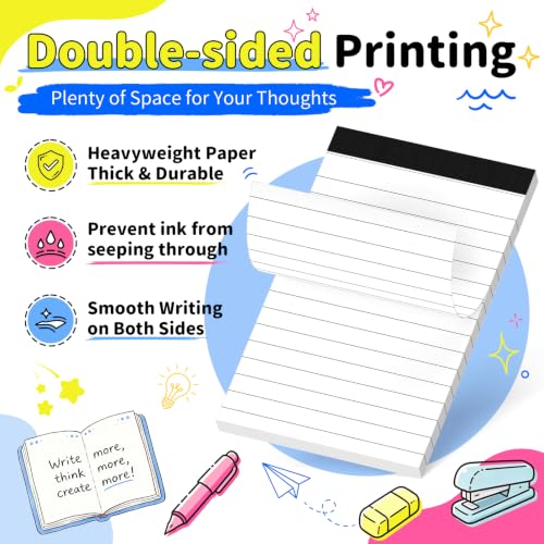 White Note Pads 12 Pack Small Notepad 3x5 in Mini Notepads Pocket Notepad - color: White 12, size: 3x5 Inch