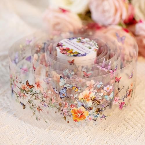 TIAMECH 6 Rolls Branch Vine Flower Sunflower PET Tapes - color: Branch Vine