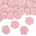 60 Pcs Wax Seal Stickers, Blush Pink, 4 Flower Styles - color: 4 Flower Styles- Blush Pink