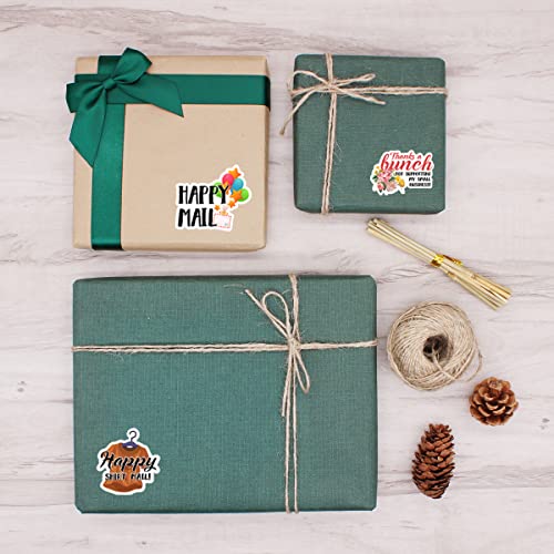 Cute Happy Mail Stickers,Small Business Sticker for Mail Envelopes Shipping Package Packing 500 PCS