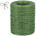 Tenn Well 656ft 2mm Floral Wire Paper Covered Green for Bouquets - color: Green