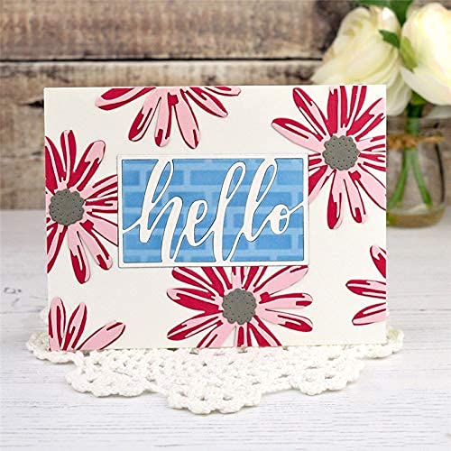 1 Pcs Daisy Flower Cutting Dies,Flower Die Cuts,DIY Scrapbooking Artist Metal Cutting Dies Stencils Scrapbooking Bloom Die Cut for Card Making DIY Album Embossing Craft New - color: Daisy Flower