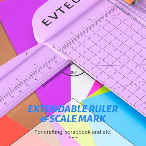 Evteck A4 Paper Cutter Slider Trimmer for Cardstock Photo Vinyl - color: Purple
