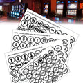 Arcade Game Button Decal Set, 24mm/30mm Die-Cut, for Standard Arcade Button Caps (Style 3) - color: Bw3 Game Button Stickers* 4pcs