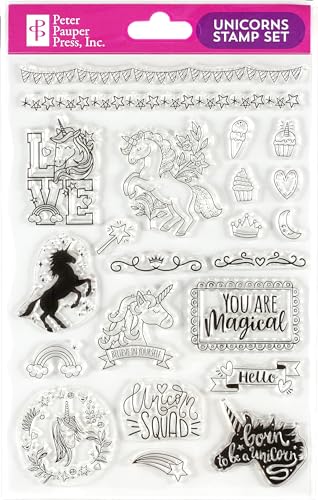 Unicorns Clear Stamp Set (22 individual stamps)