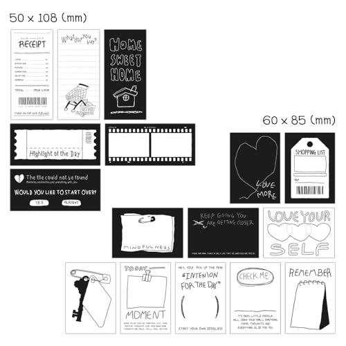 [Monolike] Little Doodle Sticker Pack (102Pcs)_(Variety Pack, Journal, Scrapbook, Waterproof, Fancy Sticker) - color: Little Doodle