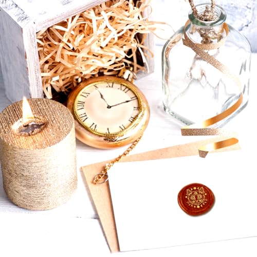 1pc Cat Wax Seal Stamps Vintage Star Moon Sealing Wax Stamps 25mm Removable Brass Head Stamp with Wooden Handle for Envelope Wedding Back to School Christmas Thanksgiving Gift Packing - style: Cat,Star,Moon