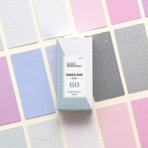 Monolike Bandal Bookmarks Solid & Grid Warm + Cool, 120 Pieces - color: Solid & Grid Warm + Cool